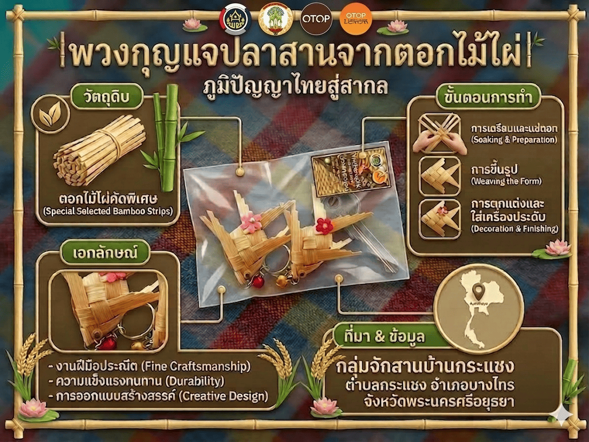 ผลิตภัณฑ์จากชุมชนท่องเที่ยว OTOP นวัตวิถีตำบลกระแชง