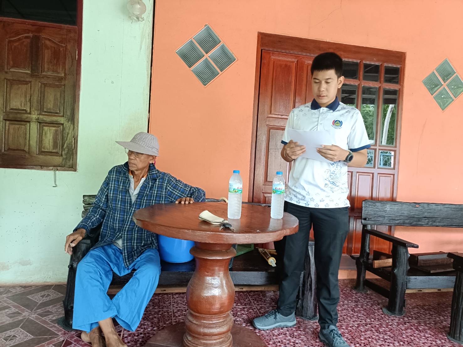 🌳 สพอ.บางไทร 🪴 ลงพื้นที่ดำเนินการจัดทำบันทึกรับมอบพัสดุฯ “โคก หนอง นา” ตำบลแคตก